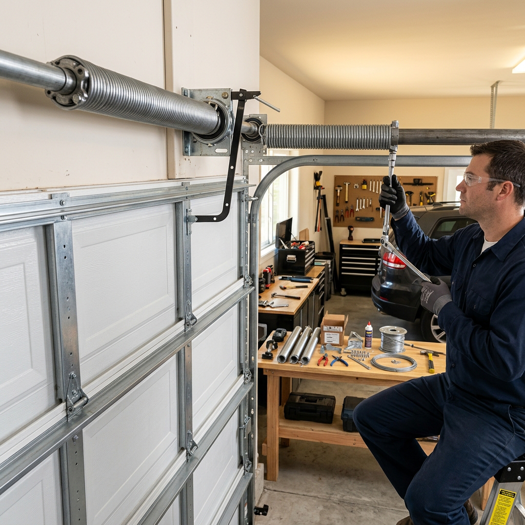 Spring Tension Check: The Door should lift smoothly without jerking in Haltom City TX